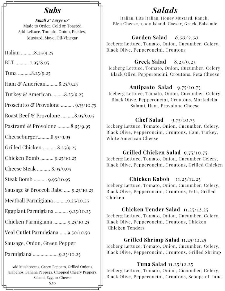 Mama Maria's Pizzeria and Subs Menu image 4